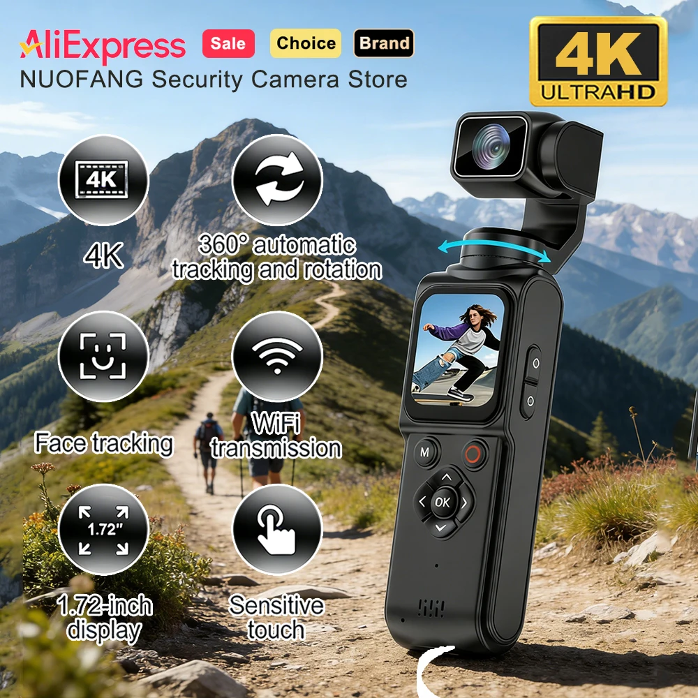 Caméra d'action sportive 4K portable avec télécommande Wi-Fi, écran IPS 0,96 pouces, enregistreur vidéo pour le cyclisme, la moto et les vlogs