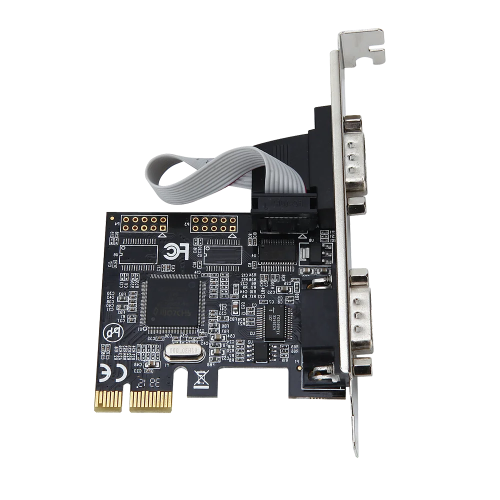 DIEWU Scheda di espansione da PCIE1x a 2 porte seriali Scheda Pcie seriale RS232