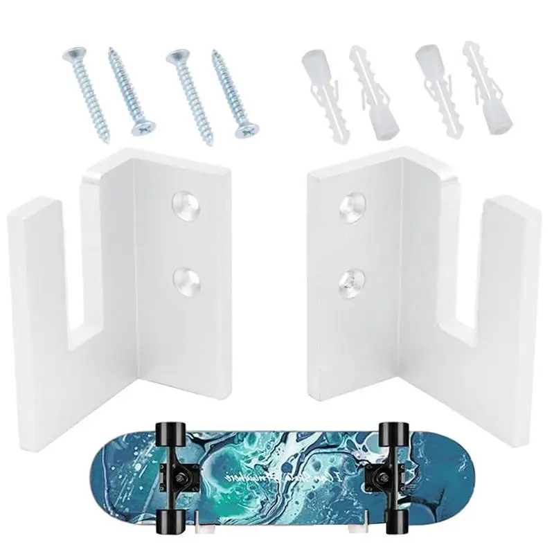 Saving Indoor Space For Bedroom Office, Snowboard Wall Mount, Skateboard Acrylic Display Hanging Rack, Long Board Wall Bracket