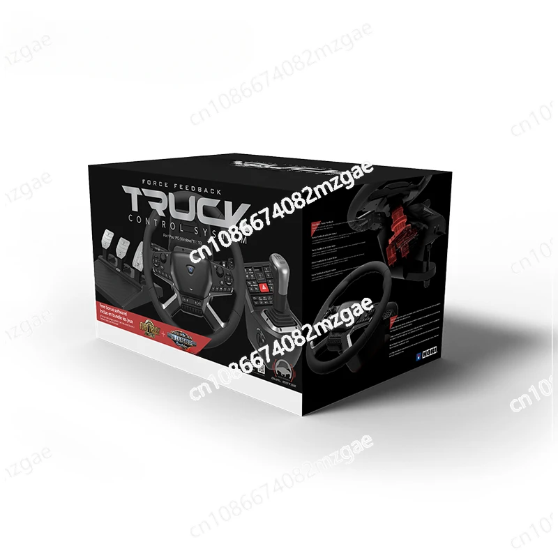 Orca 2 Force Feedback Truck Simulator Steering Wheel Controller Kit for PC Truck Game Emulator