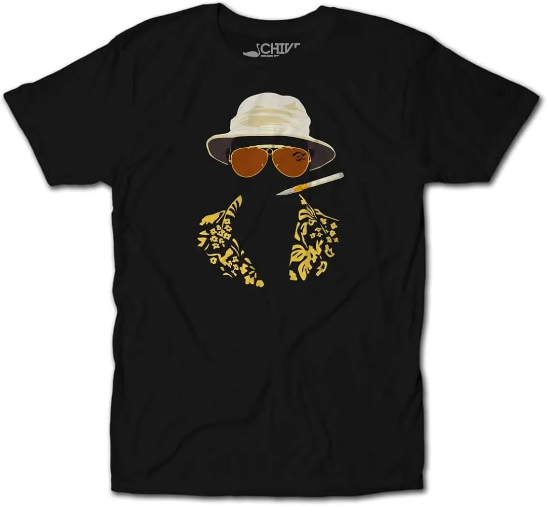 Fear and Loathing in Las Vegas  Depp Hunter S. Thompson  High Quality 100%Cotton Short Sleeve