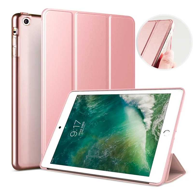 

Case for New iPad 9.7 inch 2017 2018,PU Smart Cover Case Magnet wake up sleep model A1822 A1823 A1893 A1954