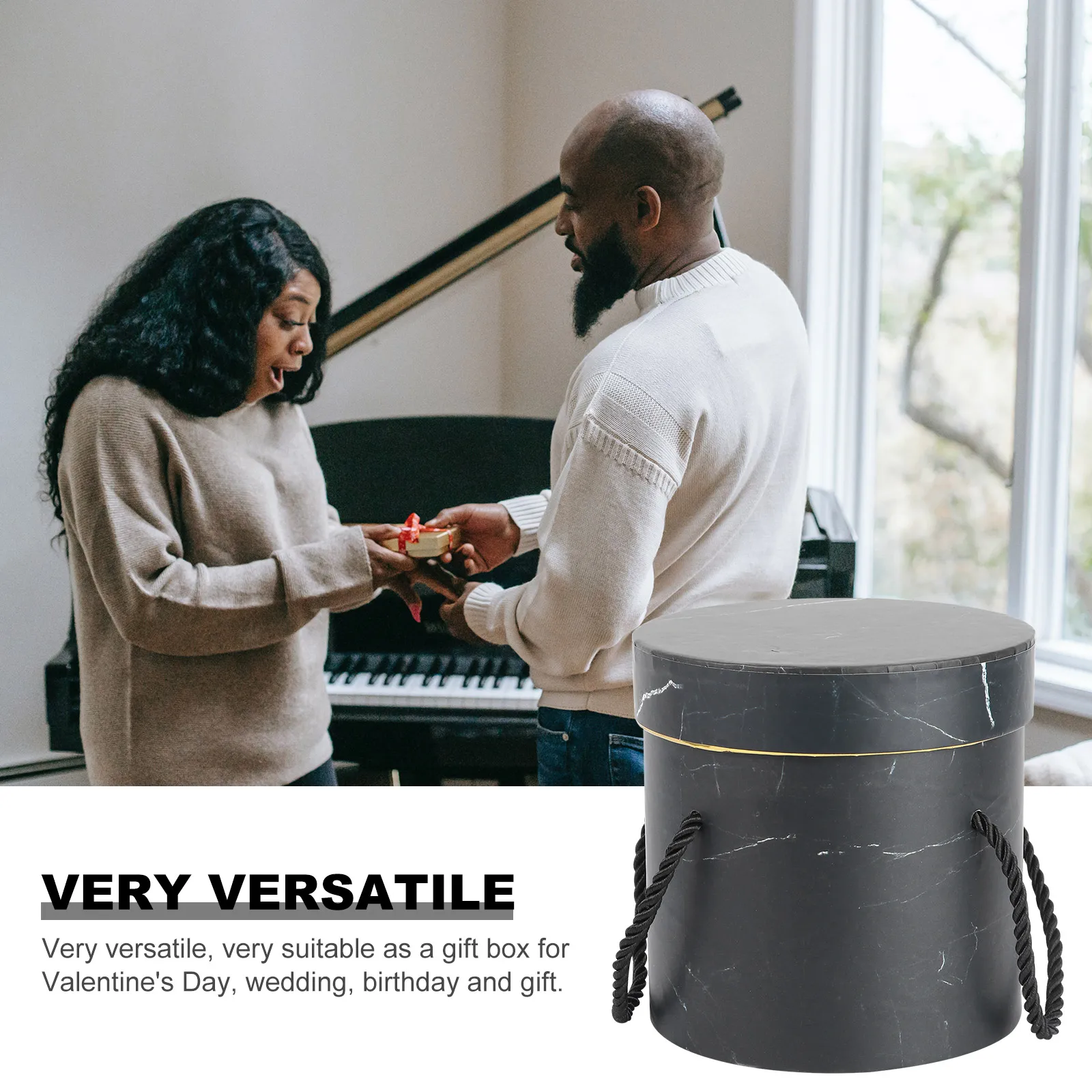 

1pc Gift Box for Flowers Bouquets Wedding Bridesmaid Valentine Day Eco Friendly Durable Storage Flower Wrapping Packaging Carton