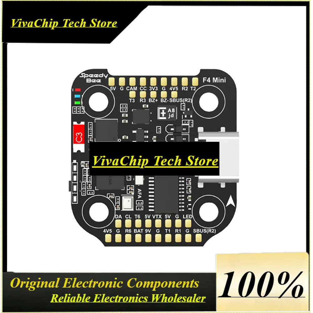 VivaSSpeedyBee F405 Mini Flight Controller BLS 35A Mini V2 4-in-1 BLHeli_S J-H-40 ESC 20x20 Stack RC FPV Free Racing Drone