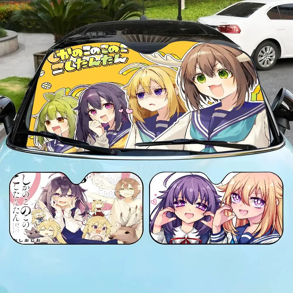 

Anime My Deer Friend Nokotan Car Windshield Foldable Sun Shade Cover Block Reflector Breathable Anti UV Protector Screen