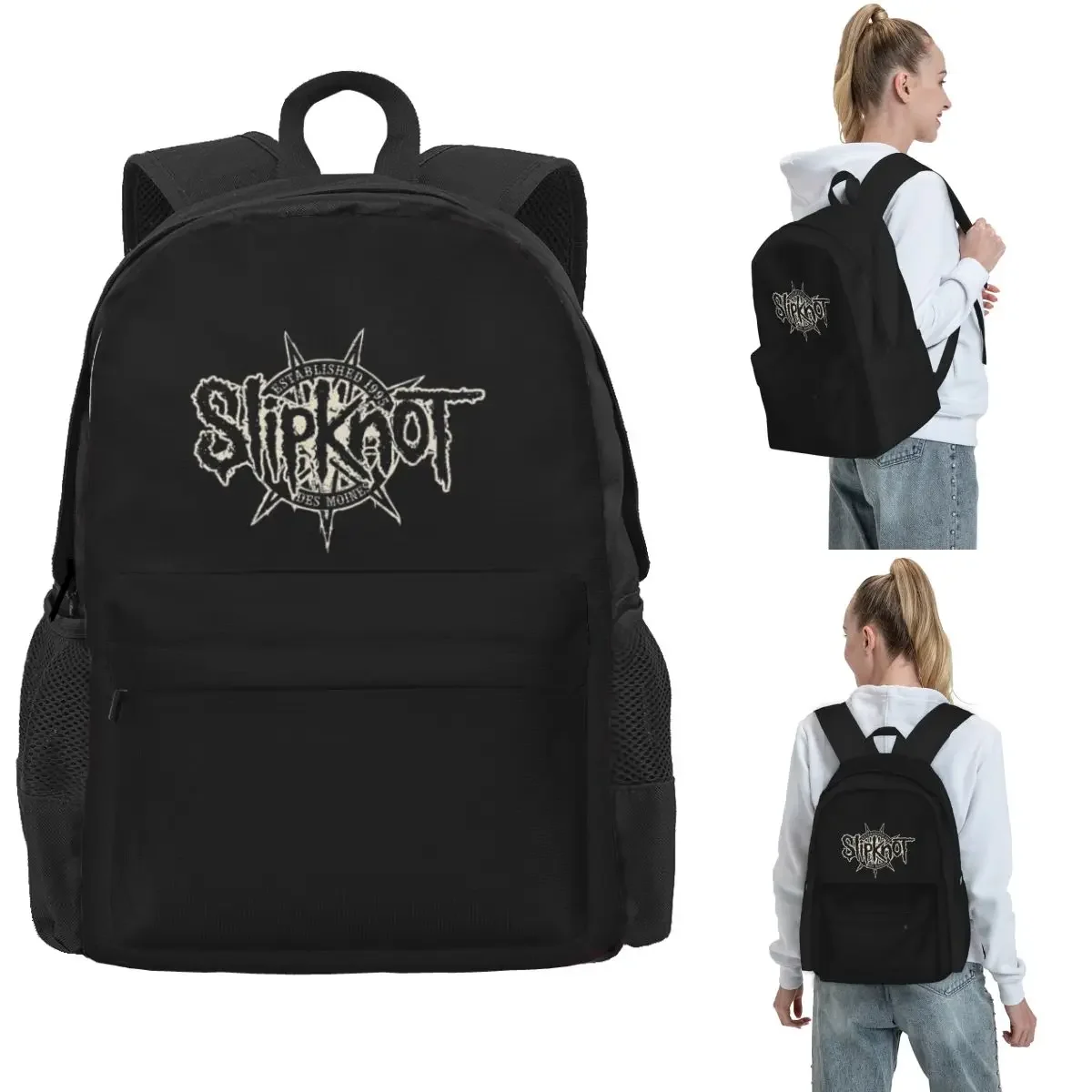 S-Slipknots Heavy Mental MusicBackpack Hot Sale Daypack Large Capacity Children BookBag School Bag Shoulder Bags for Men Women