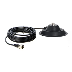 Big Magnetic Mount Base 12CM Com 5M Extensão Cabo Coaxial Para Baofeng TYT QYT KT-7900D Baojie BJ-218 Antena de Rádio Móvel