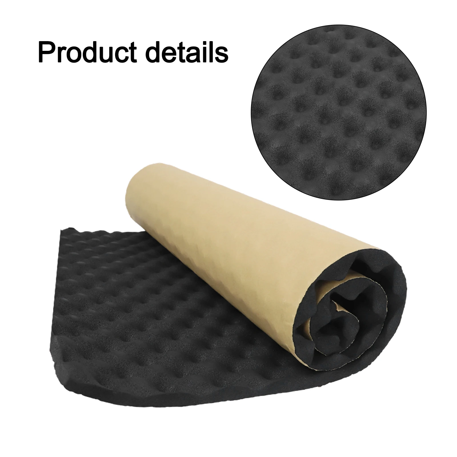 1pc Acoustic Foam Insulation Wall Car Studio Sound-proof Dampening Pad 100x50cm Foam Cotton Egg Crate Car Hood Sound Proof - Image 4