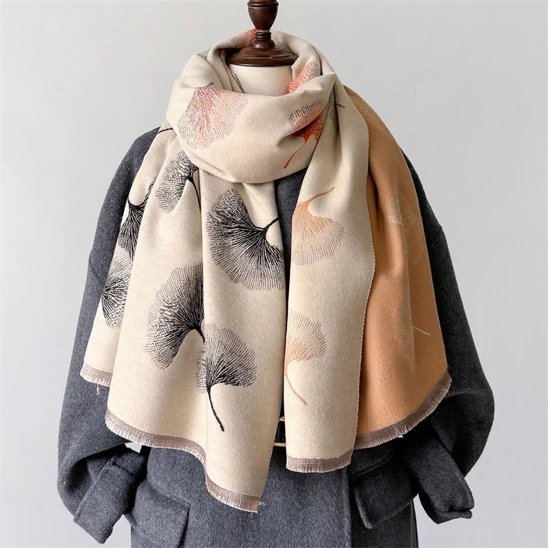 Winter Cashmere Women Scarf Female Luxury Brand Scarves Lady Long Bandana Women Fashion Shawl Wraps Foulard Poncho Pashmina 2024