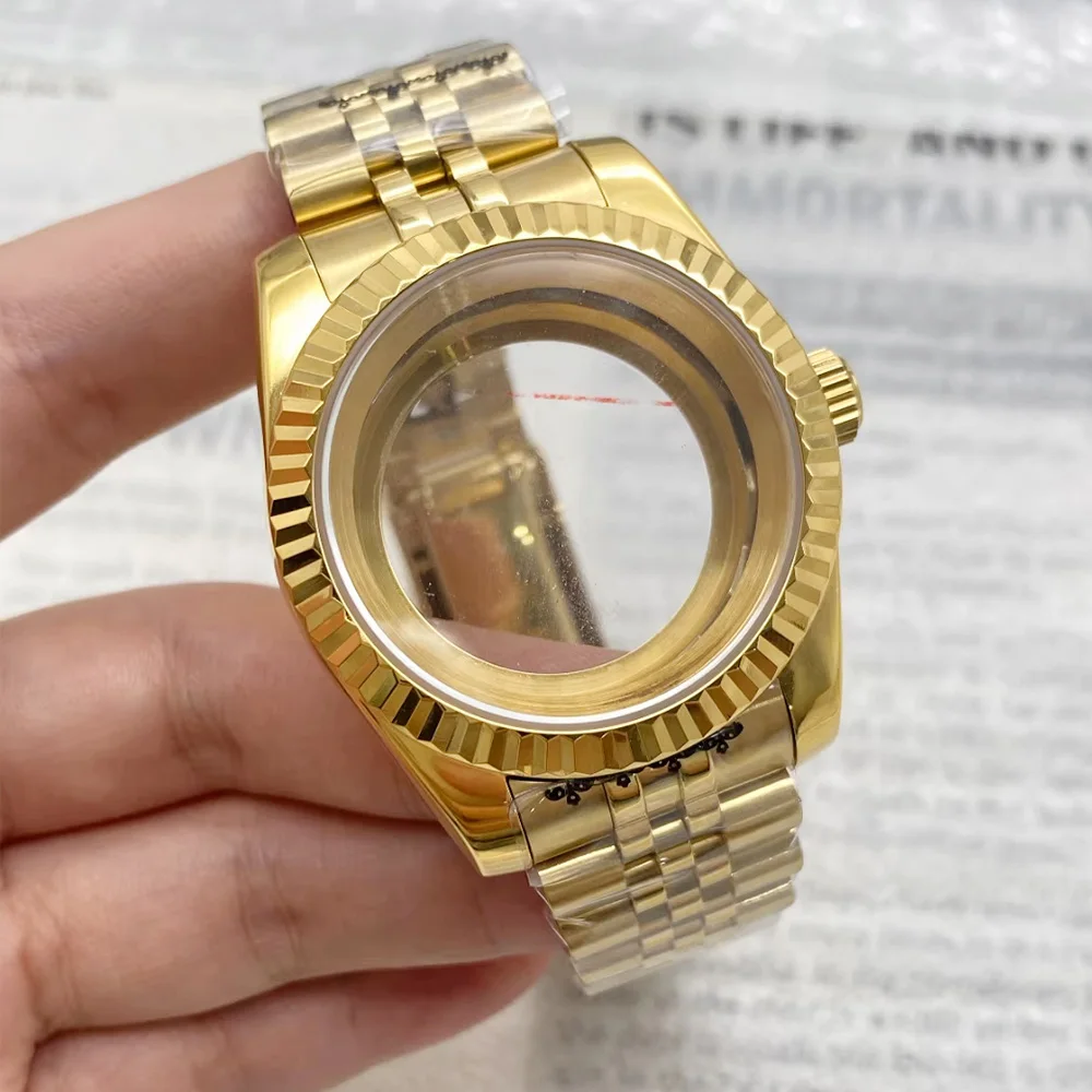 

Корпус и ремешок для часов 36 мм, 39 мм, NH35, для Datejust, механизм NH35, NH36, NH34, циферблат 28,5 мм, сапфировое стекло, корпус и ремешок.