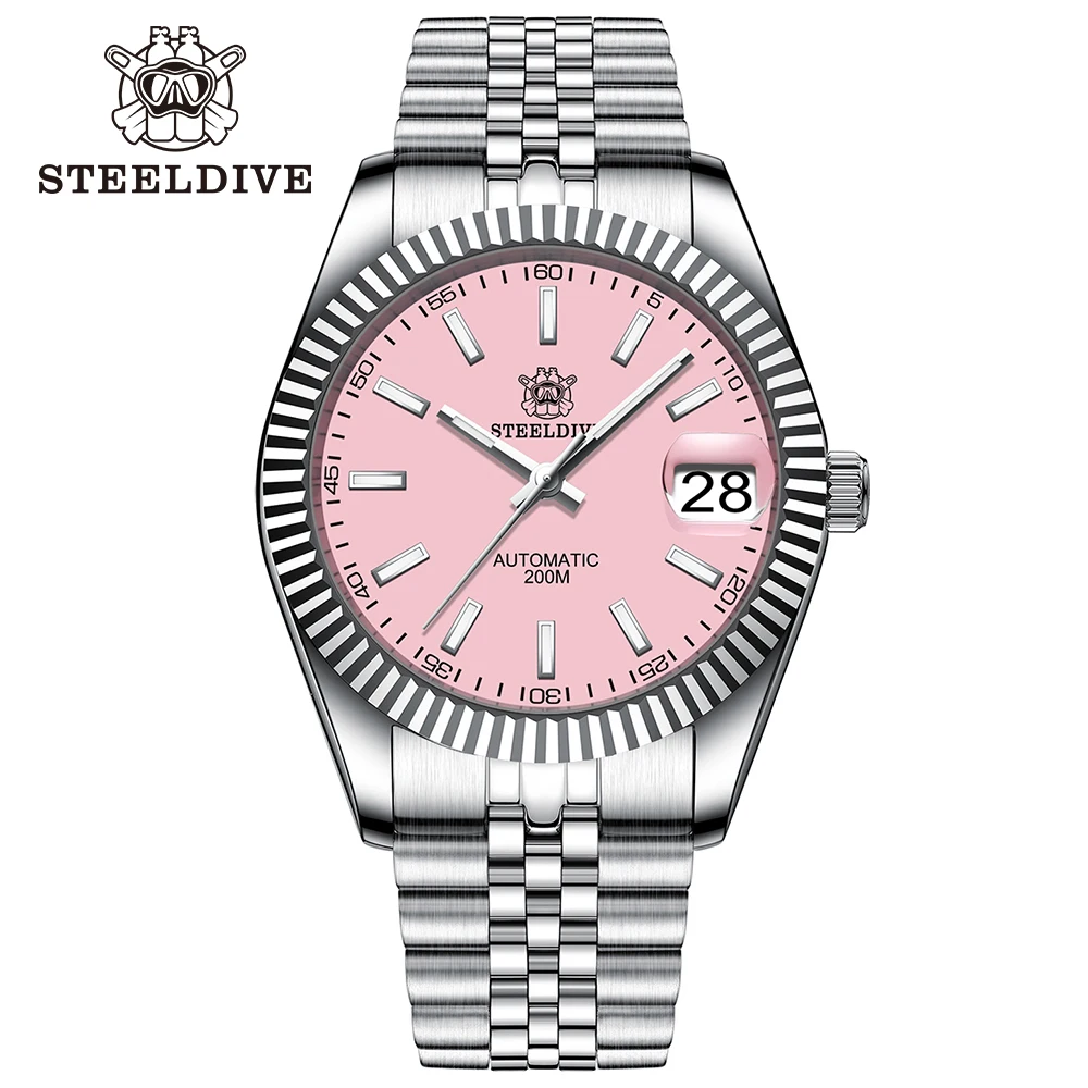 STEELDIVE Turquoise SD1933 Water Ghost Watch 200m Waterproof