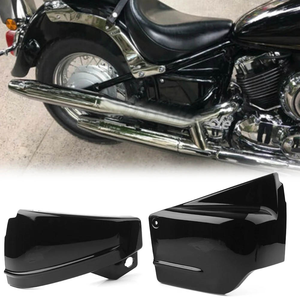 Motorbike Side Fairing Battery Cover Left & Right For Yamaha DragStar 650 XVS650 XVS650A V-Star 650 Custom Classic Black