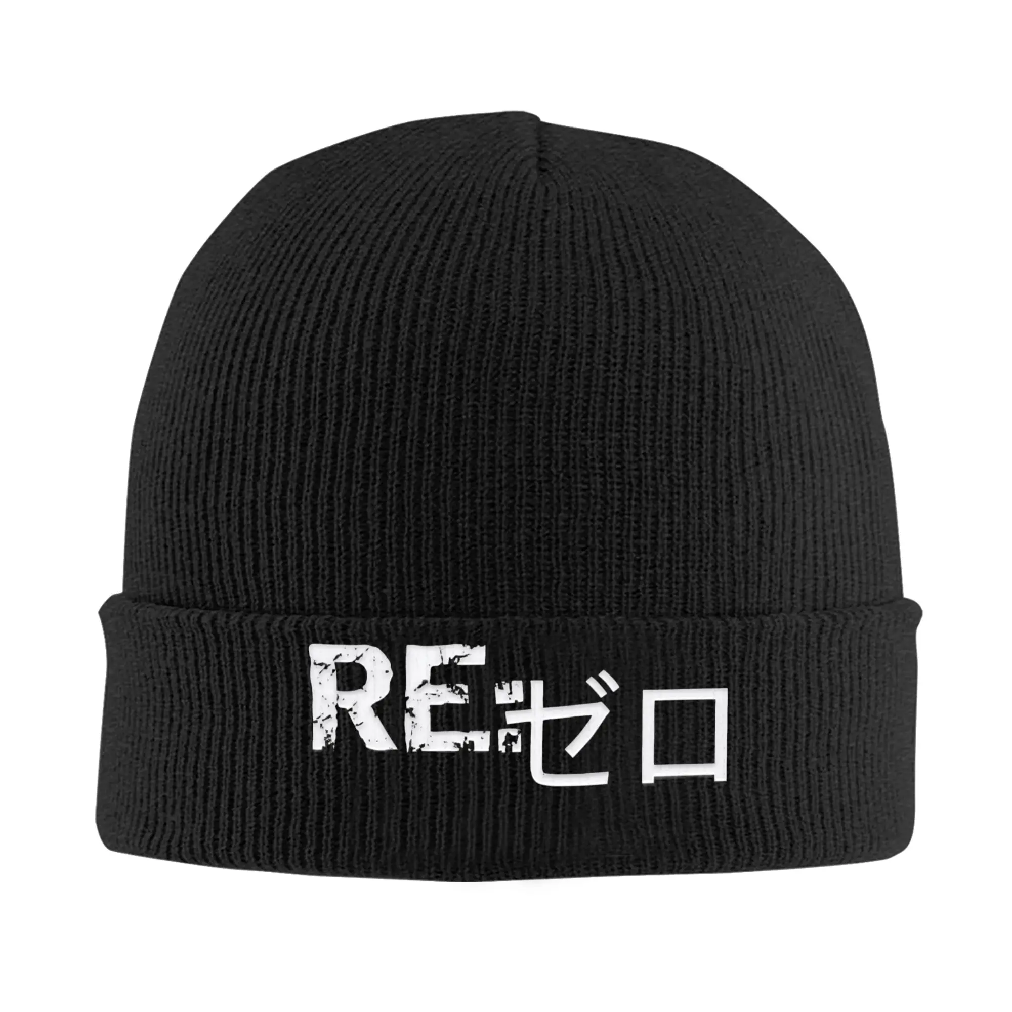 Re:ZERO Starting Life in Another world Warm Winter Rib Knit Cuffed Beanie For Men Women Knitted Caps  Bonnet Knit Hat