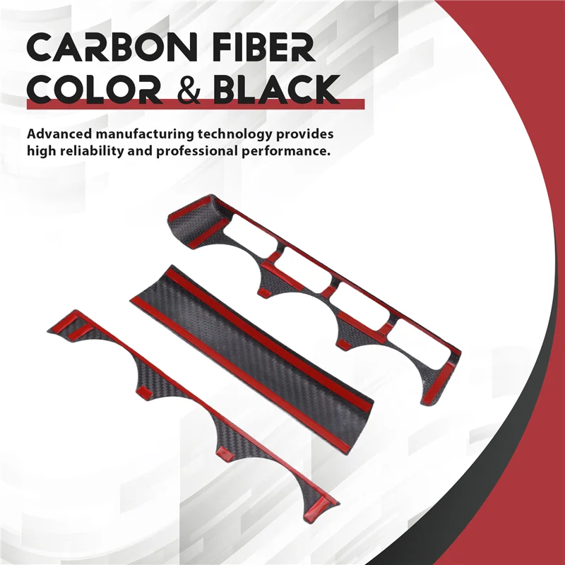 

For Subaru BRZ/Toyota GR86 Interior Accessories Carbon Fiber Car Center Console CD Air Conditional Panel Trim Sticker