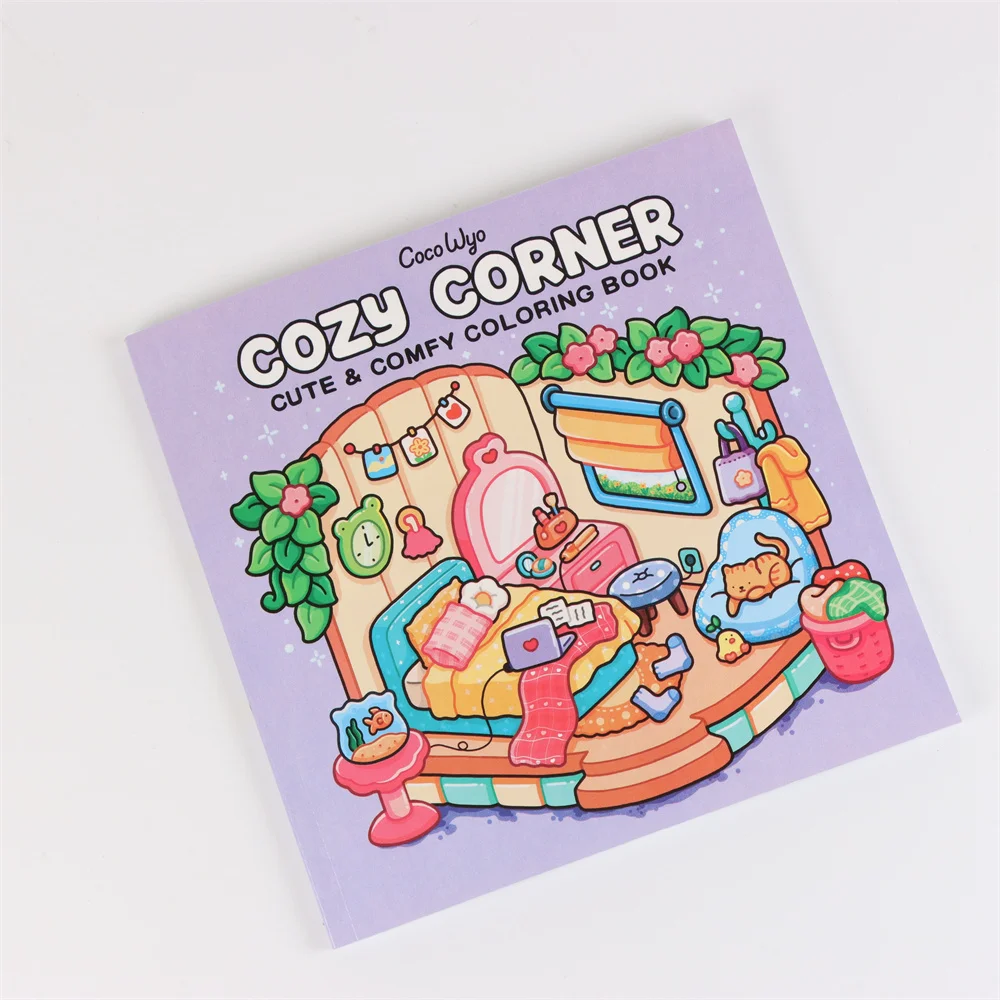 Cozy Corner: Coloring Book for Adults and Teens Featuring Educational Doodles Book For Relaxation image 3