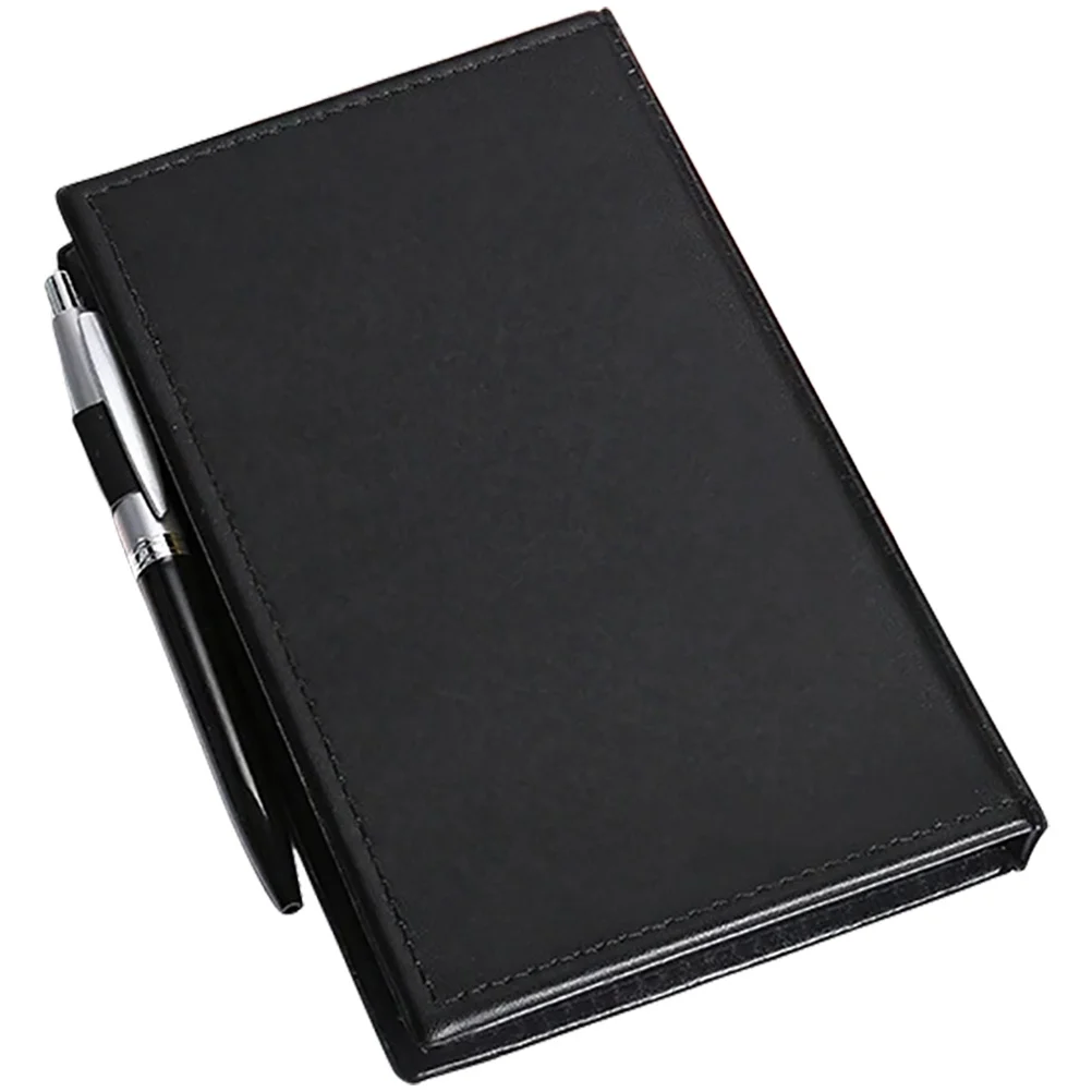 1세트 스티키 메모 패드 컬러 페이지 탭 노트북 PU 커버 사무실 학교 용품 다용도 접착 메모 리마인더