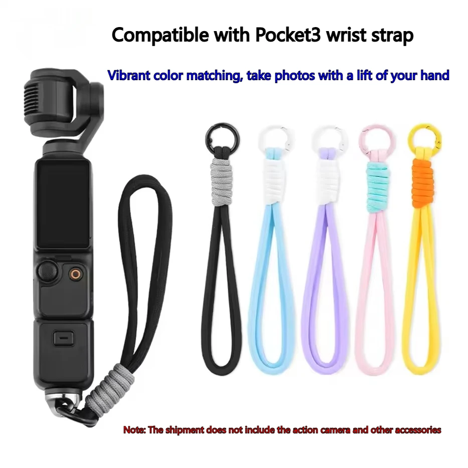 Lanyard for DJI OSMO Pocket 4/3/Osmo 360/Action 6/5/4/Insta360 X5/X4/X3 ACE Wrist Hand Strap Anti-lost with 1/4 Screw Handheld