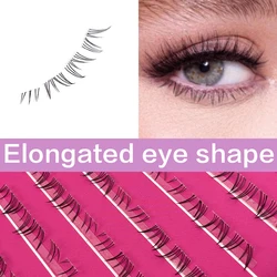 5-6mm Bottom lash DIY Eyelash Extensions natural B Curl lower Individual Lashes 8Rows Cluster Lashes for women makeups