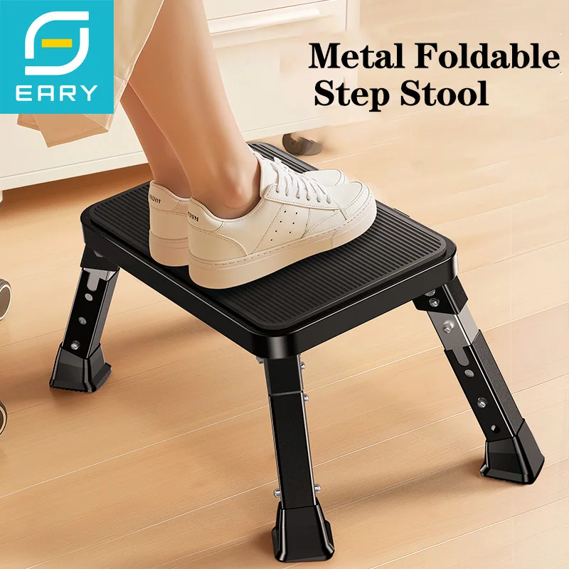 

Складной табурет Eary, регулируемый по высоте, с нескользящей платформой, стремянкой для взрослых или детей на кухне, в доме, емкостью 330 фунтов