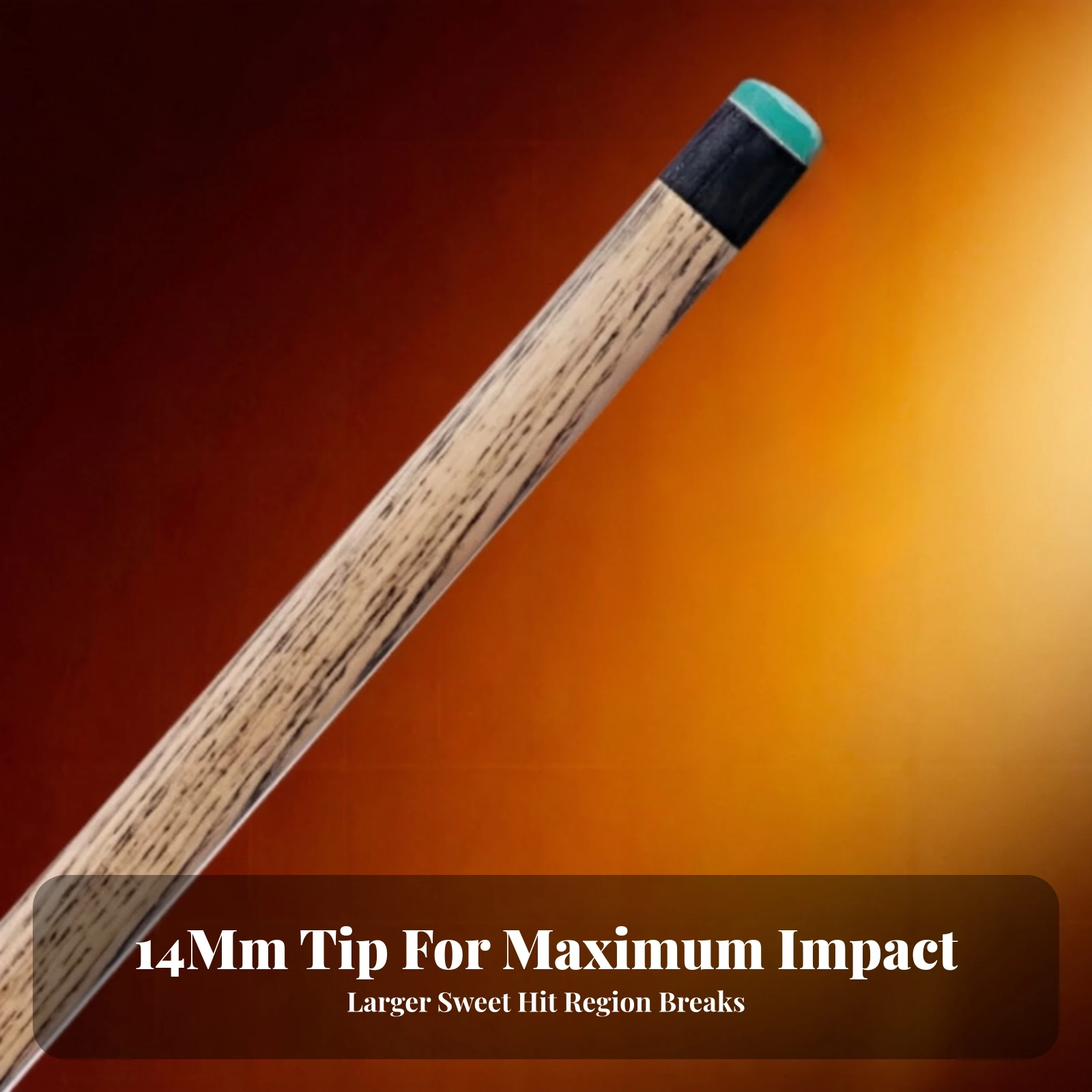 Billiard Break Cue Two-Piece Break Cue Dragon-Scale Pattern Wrapless for Pool Hall Game Room