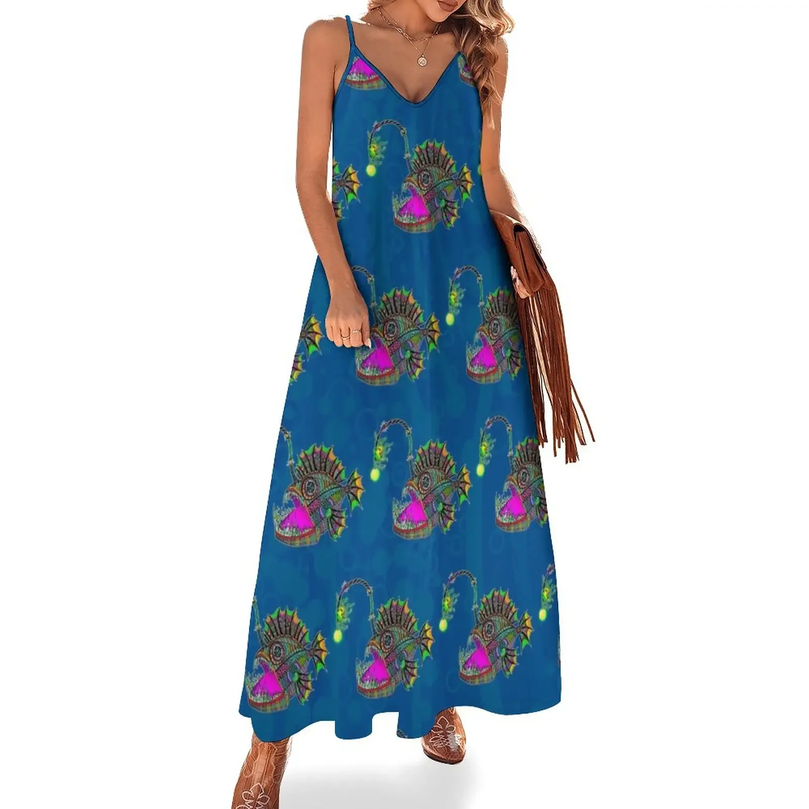

Electric Angler Fish Sleeveless Dress wedding dresses for woman dresses for women 2025 luxury designer party