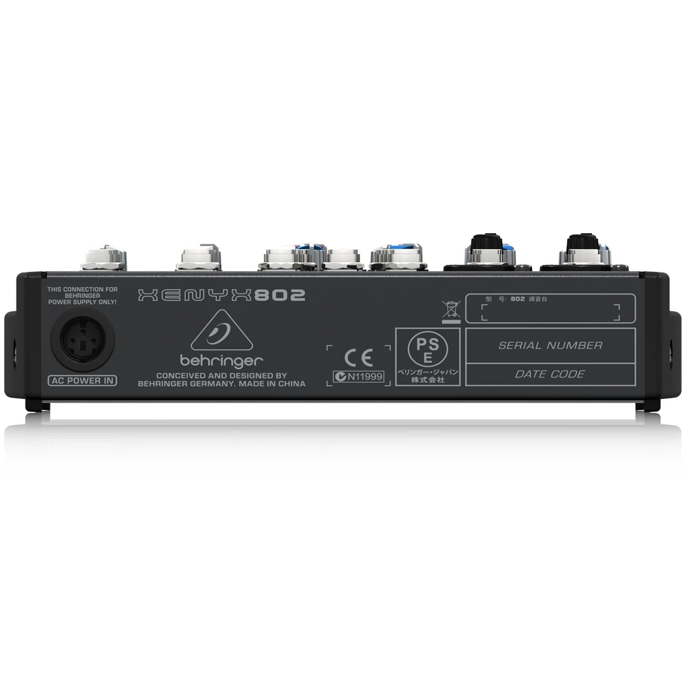 Premium 8-Input 2-Bus Mixer with XENYX Mic Preamps and British EQ