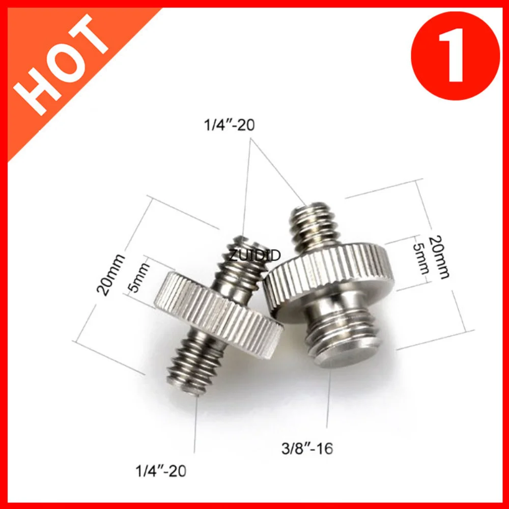 

Promotion! 8 Pieces 1/4 inch Male to 3/8 inch Male Metal Threaded Screw Adapter Tripod Screw Converter for DSLR Camera,Tripod,Mo