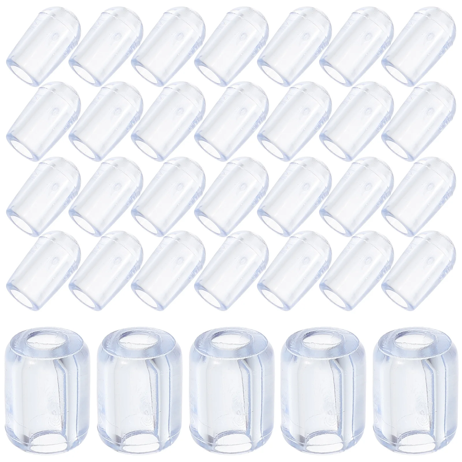 80 pezzi di protezioni per griglie piedini di ricambio in PVC trasparente per lavello da cucina cestello di scarico accessori per lavello piccoli piedini in plastica