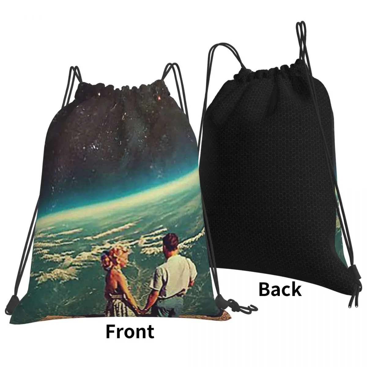 Love Backpacks Multi-function Portable Drawstring Bags Storage Bag Book Bags For Travel Students