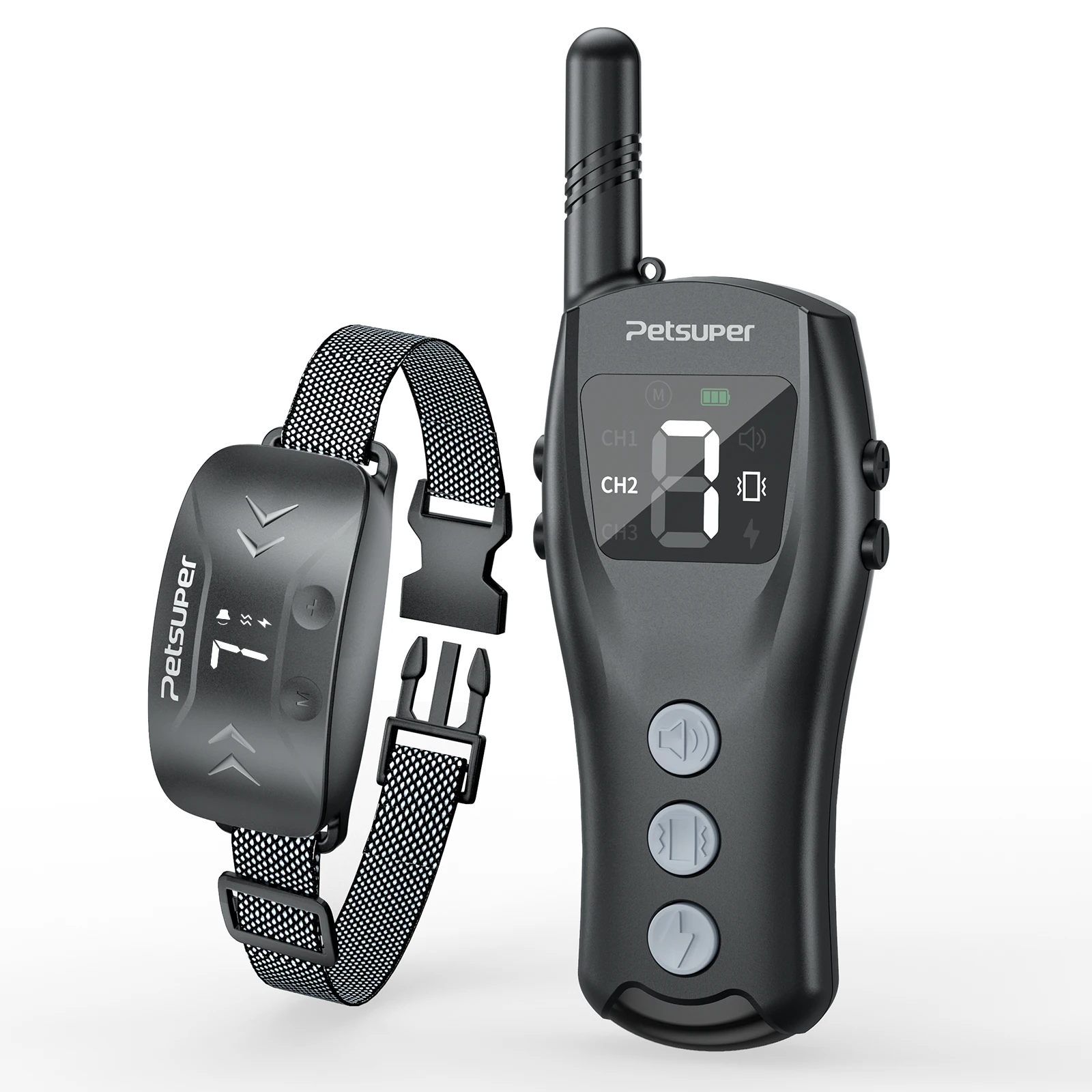 

Rechargeable Electric Anti-Barking Dog Collar Smart Shock Wireless Dog Fence System Panels Outdoor Training Bark Control Device