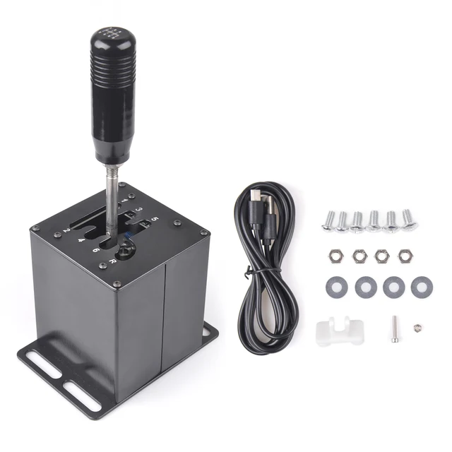 PC USB H Gear Shifter dla Logitech G27 G29 G25 G920 dla Thrustmaster T300RS/GT Shift Knob ETS2 Simracing Racing Game Straight