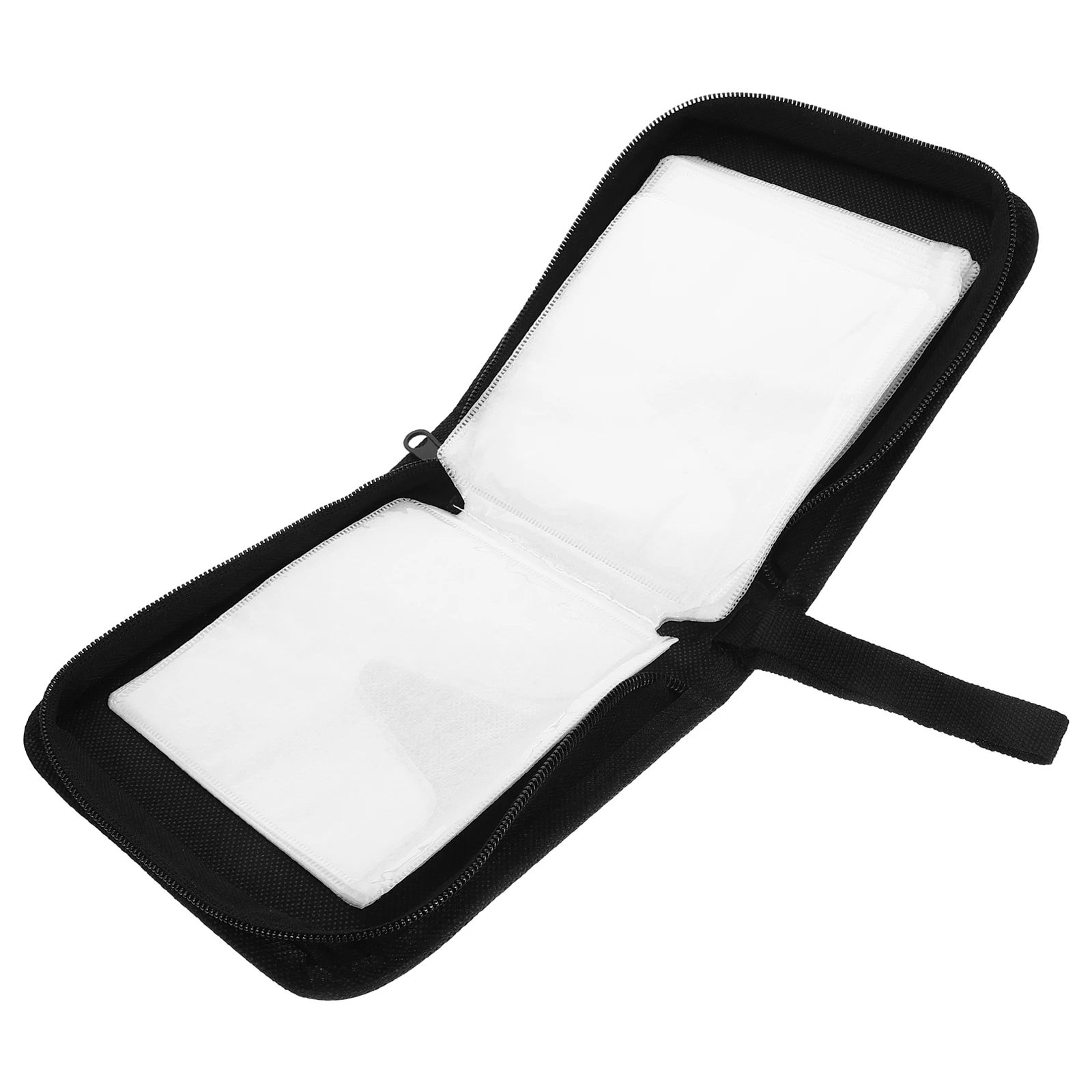 

New CD DVD Storage Bag Holder Organizer with Zipper Closure Smooth Design Light Friction Protection Portable for Movie