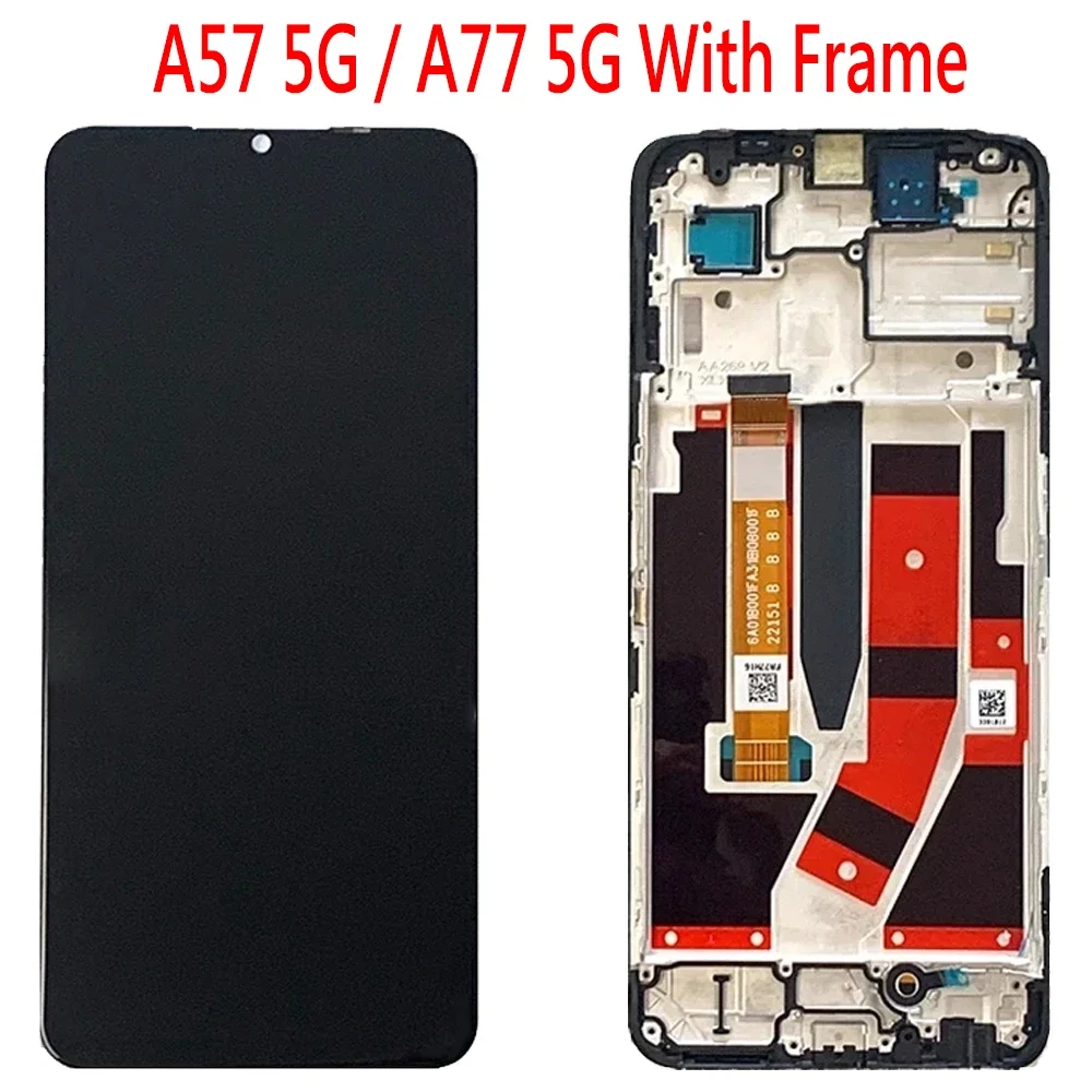 6.56\'\' For Oppo A77 A57 4G 5G A57S CPH2387 2385 PFTM20 CPH2339 LCD Display Touch Screen Digitizer Assembly Replacement