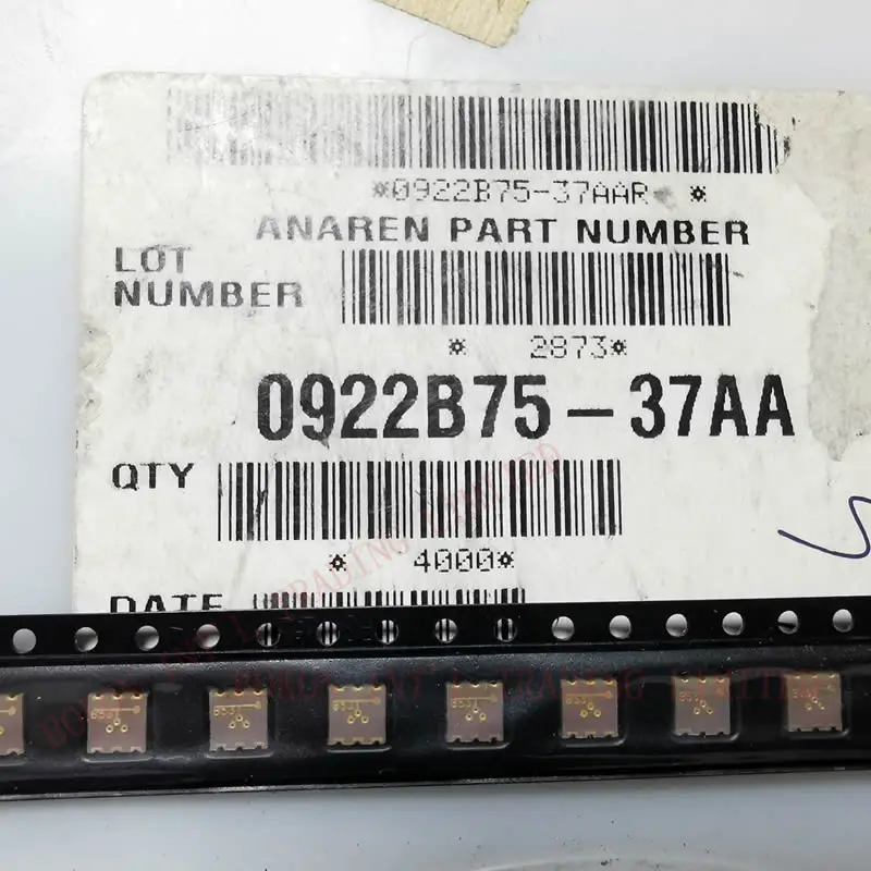 

10 шт. Xinger Balun 75Ω на 75Ω, симметричный, 0922B75-37AAR, 950 МГц - 2150 МГц, 75 Ом на 2 x 37,5 Ом, 0922B75-37A B53