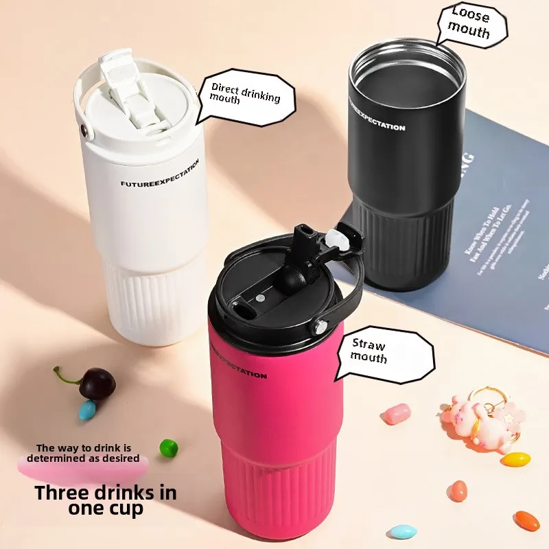 Portable Portable Ice Bar Cup 316 Stainless Steel Thermos Cup Large Capacity Car Cup High Appearance Level Water Cup