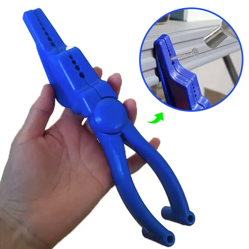 

Hammer Nail Clip Home Tool Auxiliary Pliers Finger Safe for Sliding Joint Pliers Plastic Pliers Nail Holder For Easy To Position
