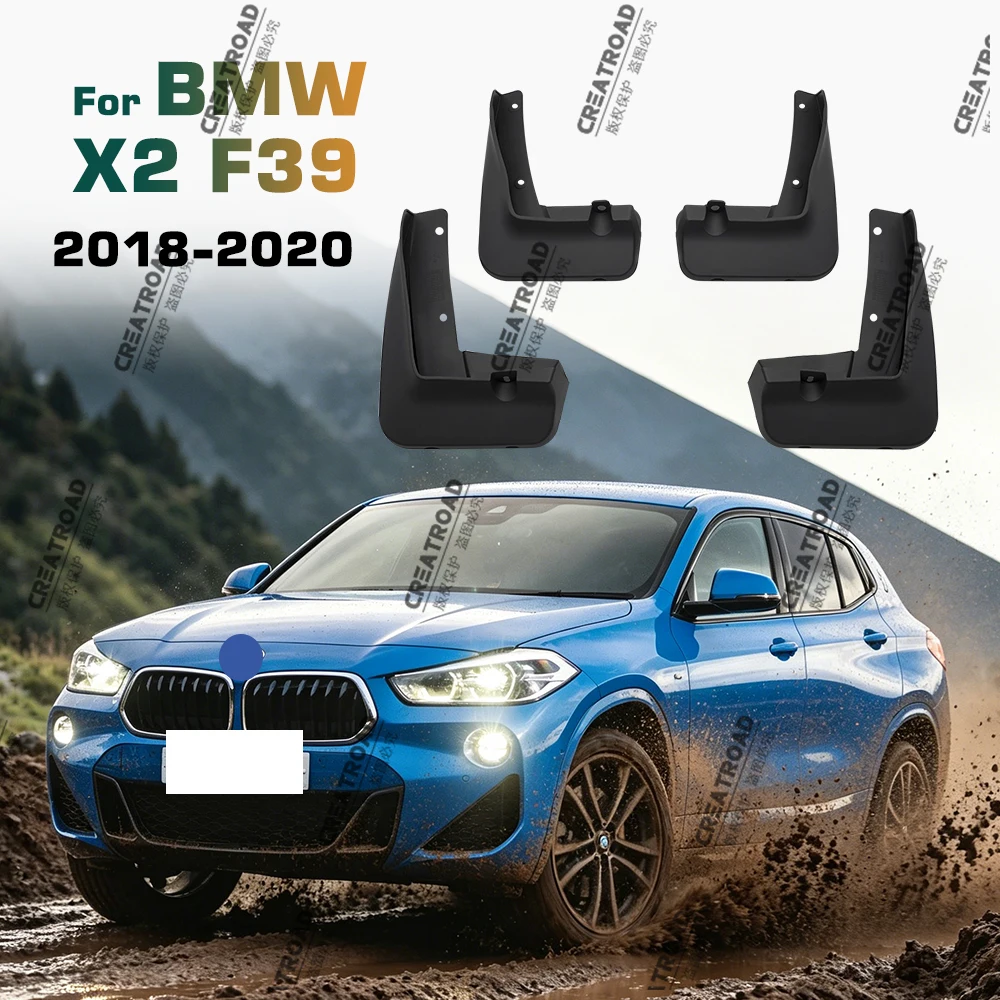 Für bmw x2 f39 2018 2019 2020 auto kotflügel mud flaps spritz schutz mud guards schlamm klappen autozubehör