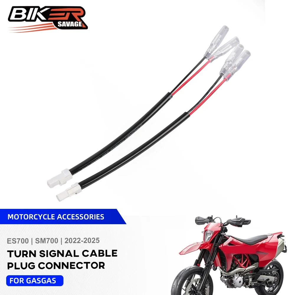 

Turn Signal Wire Adapters For GASGAS SM 700 ES 700 2025 Motorcycle Accessories Indicator Cable Plug Connector 2022 2023 2024