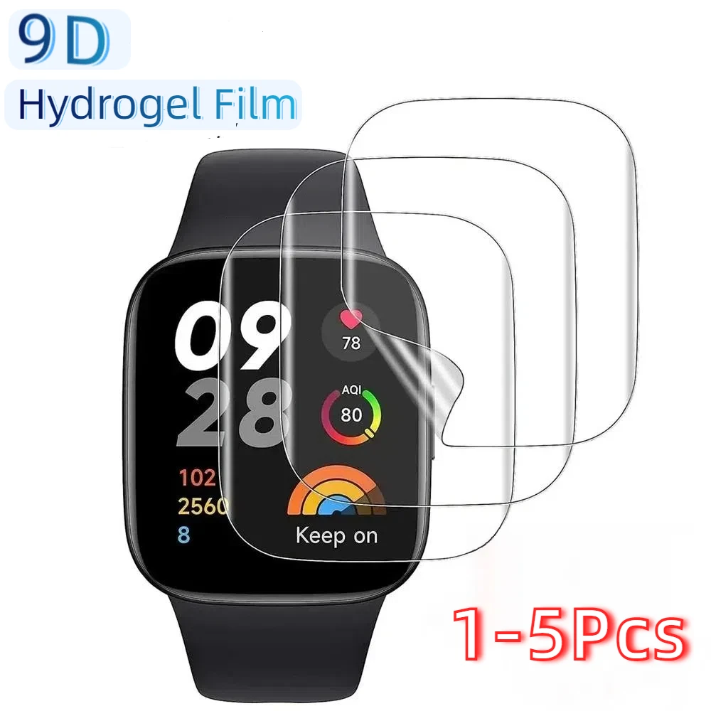 

1-5PCS batch Redmi Watch soft water gel film 4 3 5 active screen protective film 9D curved surface soft film