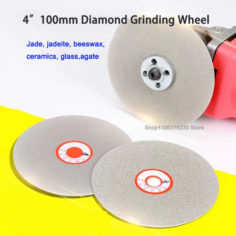 100mm Single Double Sided Diamond Disk 36-3000 Grit Lapidary Diamond Grinding Disc Wheel Rotary Rotary Abrasive Tools