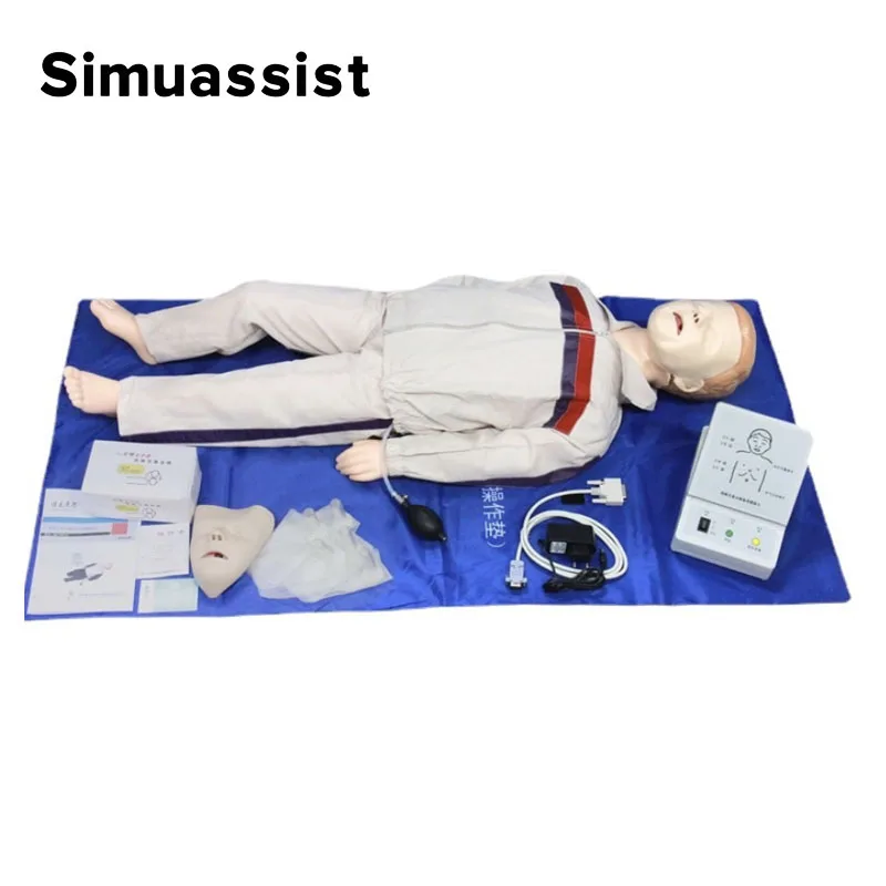 Child CPR Training Manikin Cardiopulmonary Resuscitation Simulates Human First Aid Training Model