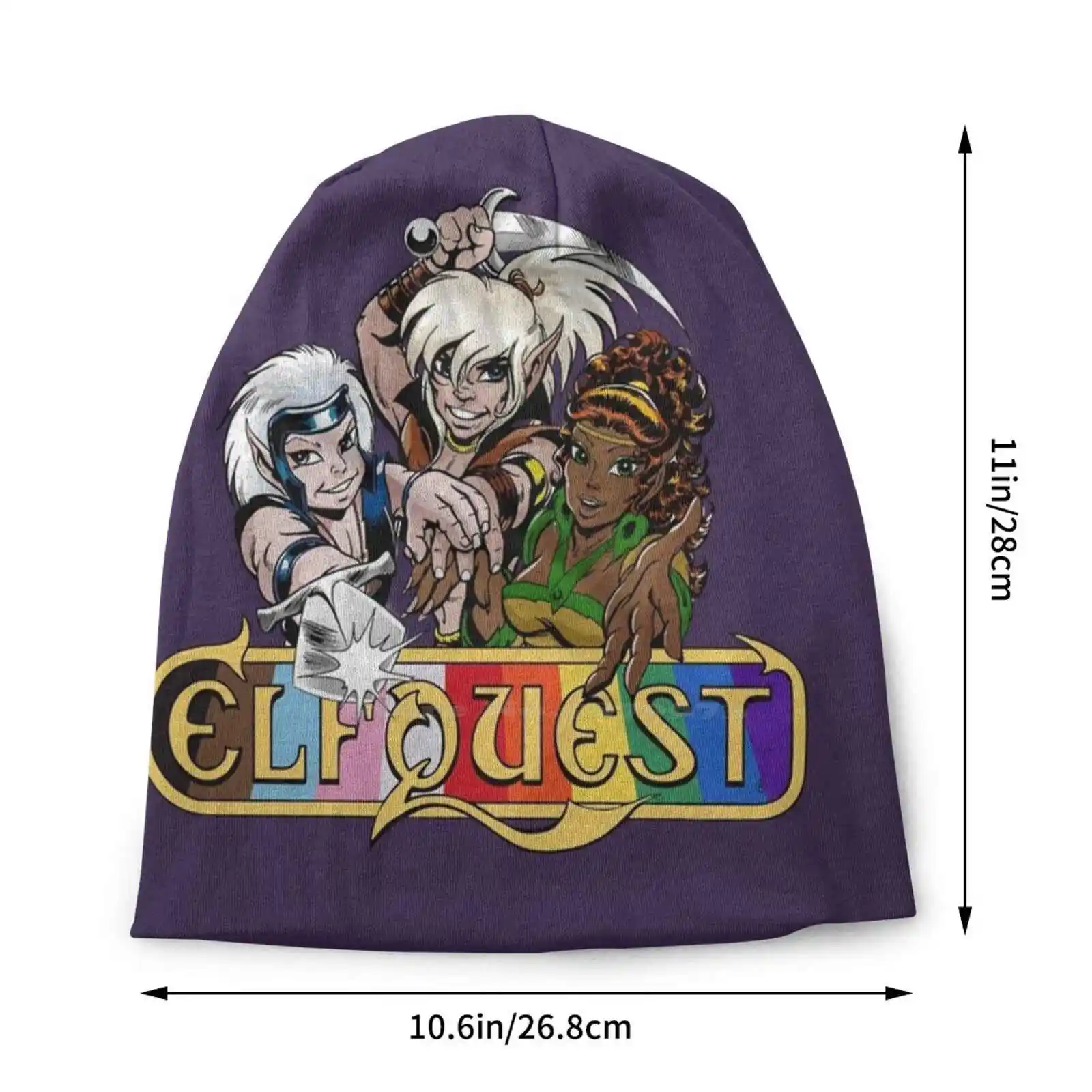 Elfquest Pride Ii Knitted Hat Warm Beanie Outdoor Caps Elfquest Elves Fantasy Artist Wolfrider Comics Comic Books Comic Book