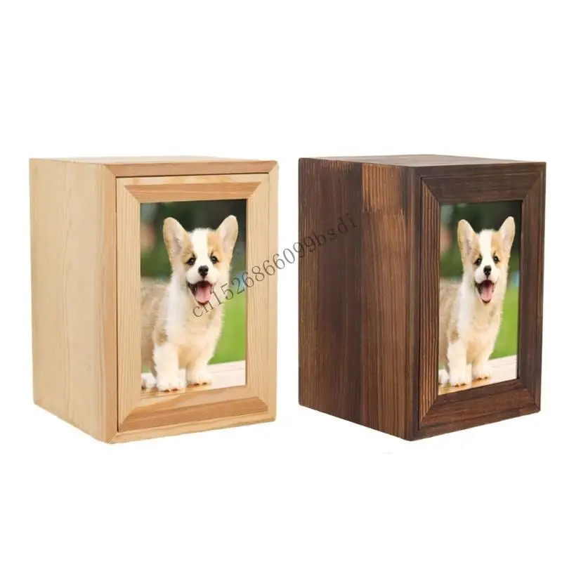 

11UA Pet Cremation Ashes Box with Photo Frame Pet Memory Keepsakes Urns Box for Remembering Favorite Pet