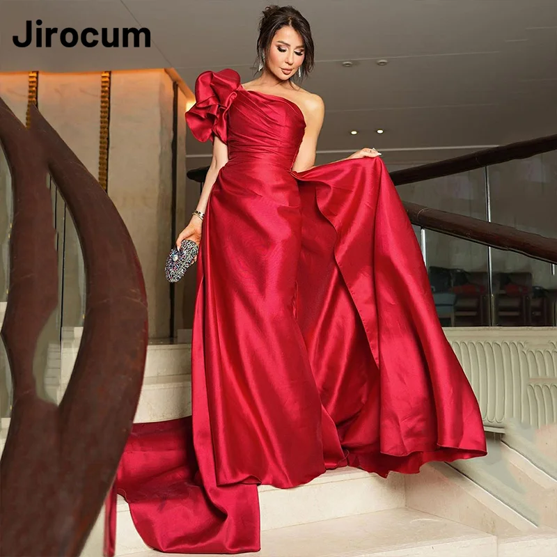 

Jirocum элегантное вечернее платье русалки на одно плечо женское вечернее платье для выпускного вечера атласные платья с боковым разрезом для особых случаев по индивидуальному заказу