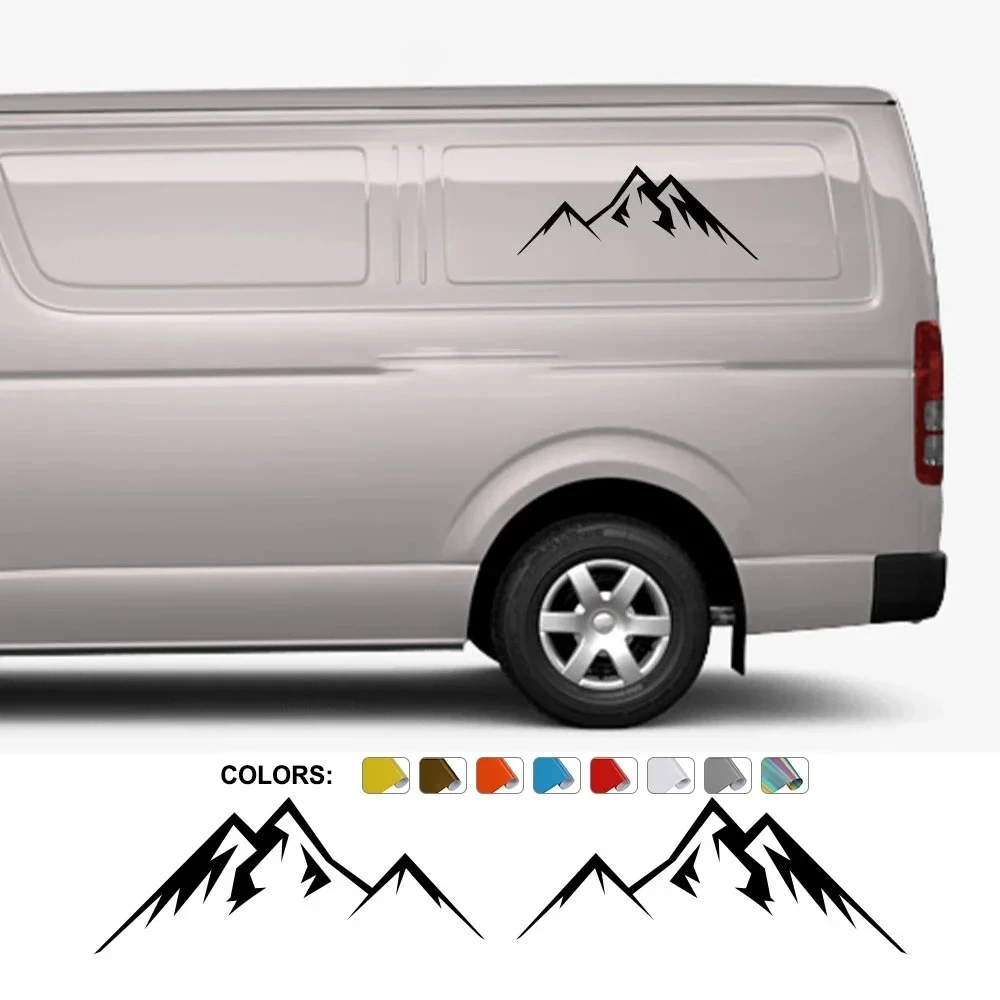

DIY Mountain Styling Car Decor Stickers Camper VAN Bus Motorhome Caravan Body Side Graphics Vinyl Decal Auto Tuning Accessories