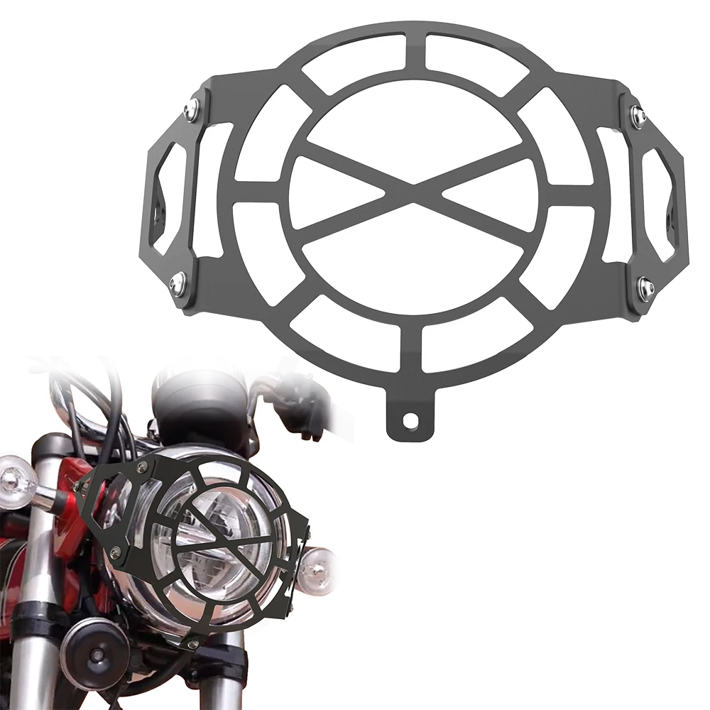 

Motorcycle Headlight Grill For Honda Monkey 125 2018-2024 DAX125 2022 2023 2024 Cover Mesh Front Head Light Lamp Protector Guard