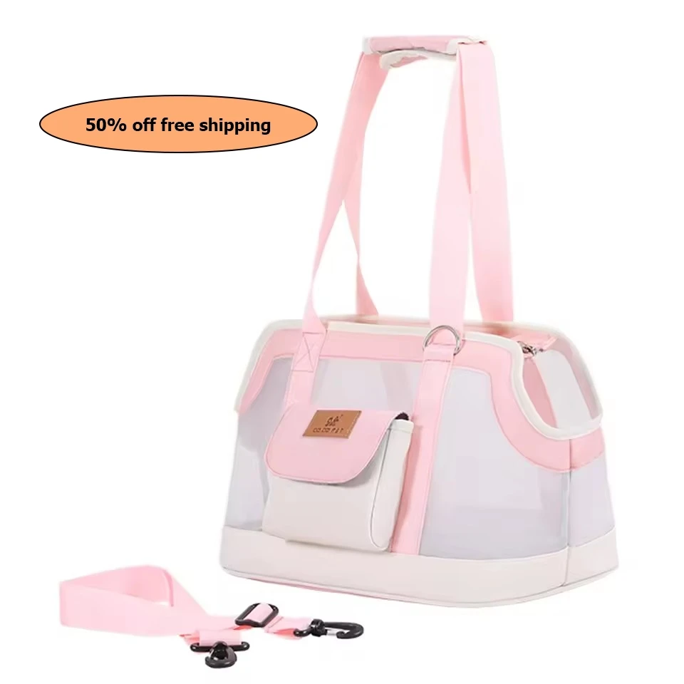 

Portable Cat Bag Breathable Pet Bag Wear-resistant Outing Bag Dogs and Cats Shoulder Pet Carrier Free shipping