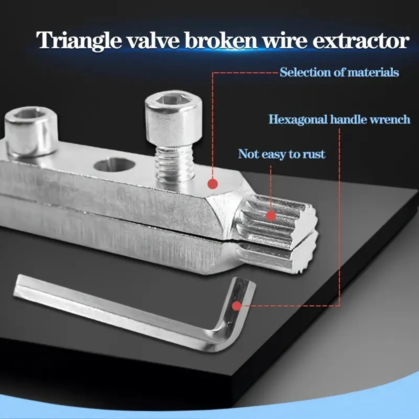 ชุดถอดสลักเกลียวหัก Faucet สกรูหัวเสียหาย Extractor โครงสร้างเหล็กทนทานสําหรับการบํารุงรักษาท่อซ่อมเครื่องมือ