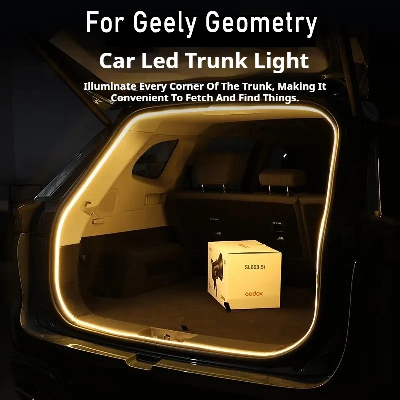 

Rear Trunk LED Light Bar Strips Trunk Interior Decorative Lamp Strip Fit For Geely Geometry Interior Accessory Atmosphere