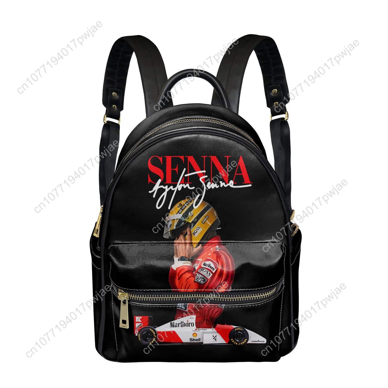 アイルトン・セナ-レーシング-グラフィックス-バックパック-レディース-メンズ-パーソナライズされたダブルショルダーバッグ-ビジネス-トラベル-ブックバッグ-リュックサック-ギフト-デイパック